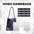 DGAZ Designer Hobo Bags for Women, Luxury Tote Bag with Zipper, Large Shoulder Bags - color: Sakura