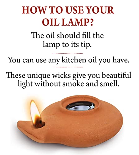 Biblical Herodian Clay Oil Lamp with Jar - Authentic Terracotta Replica from Holy Land Archaeological Finds - Handmade Christian & Jewish Faith Artifact - color: Herodian - Biblical Brown with Jar
