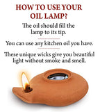Biblical Herodian Clay Oil Lamp with Jar - Authentic Terracotta Replica from Holy Land Archaeological Finds - Handmade Christian & Jewish Faith Artifact - color: Herodian - Biblical Brown with Jar