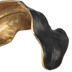 Benjara Twisted Leaf Design Sculpture with Texture Details
