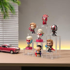 6 Tier Clear Action Figures Display Risers Stand Shelf, Acrylic Display Stands for Collectibles,Pop Figures Holder Perfumes Organizer,Large Rock Risers Rack - color: 6 Tier