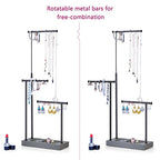 SRIWATANA Jewelry Organizer Display Extra Tall Necklace Holder 3 Tier Jewelry Tree Stand, Gift Idea (Weathered Grey & Black) - color: weathered grey