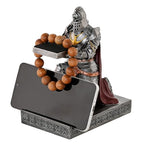King's Guard Watch Display Stand Eyeglass Jewelry Bracelet Necklace Holder Trays Towers Resin Pen Holder Warrior Knight Mobile Phone Stand for Office & Home (Iron) - color: Iron