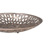 BBH Home's Handmade Bronze Novelty Shaped Aluminium Tray 5.51 x 5.51 x 1.37 AMBBVK063AB2020 - color: Bronze