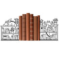 Metal Decorative Bookend Unique Dragon Bookends Decorative Cute Book Ends for Shelves Bookshelf Home Office Desk Bookshelf Decor Gift for Reading Enthusiasts - style: Dragon Decorative Bookends