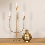 Creative Co-Op Round Hammered Metal Container with Bee Finial, Brass Finish - style: Bee