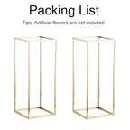 Gold Flower Stand for Table: 23.6” Tall Centerpiece Stand for Wedding Table Reception Floral Center Pieces with Home Decoration Party Event 2 PCS - size: 23.6 INCH-2PCS