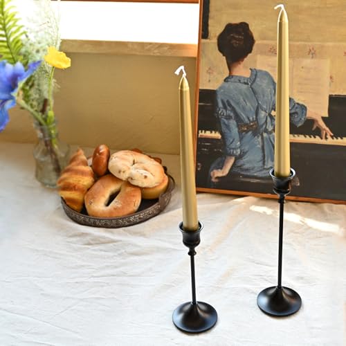 Candlestick Holders Black, 9 Packs Taper Candle Holder for Candlesticks, Candle Sticks Holder Decor for Home Decor - color: Black