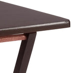 Amazon Basics Portable Foldable TV Tray Table with Storage Rack, Space-Saving Design, Sturdy Wood, 14.6"L x 19"W x 26"H, Espresso, 4-Pack - color: Espresso