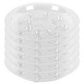 6 Pack Heavy Duty Clear Plastic Plant Saucer Sturdy Pot Tray Plant Drip Trays Drip Trays for pots,Plant Water Catcher Tray,Flower Pot Saucer Water Drainage Tray Floor Protector (10 INCH) - size: 10 inch