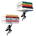 Artori Design Floating Bookshelf for Kids, Invisible Metal Book Shelf, Wall Decore Book Lovers Bookshelf (2 x Wondershelf) - size: 2 x Wondershelf