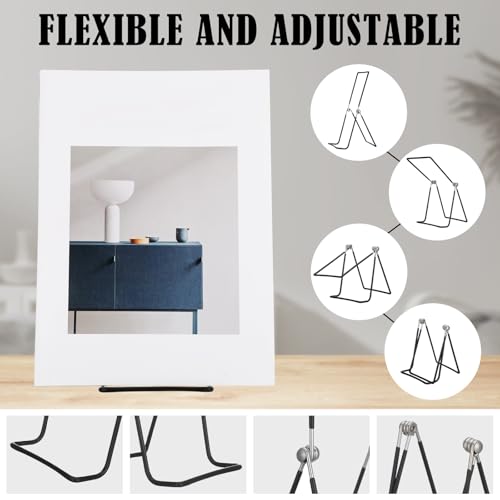 6 Pack 9.17 Inch Large Metal Book Stand for Display Adjustable Display Holder Easel Collector Stand for Home Office Back to School Books Frames Comic Plates Album CD Magazine - size: 9.17 Inch
