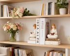 Reading Thinker Figurine Bookend - Handcrafted Book Lover Gifts, Aesthetic Figurine Decor for Bookshelf Desk Office Living Room, Perfect for Women Readers, Graduates, Students, Teachers