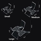 12 PCS Rock Display Stand Mini Acrylic Easel Stands ( 3 Sizes ) Acrylic Rock Holder Rock Stands for Display Multiple Sizes Small Collectibles - Crystal Painted Rock Geodes Rock Mineral Agate Fossil - size: 12 PCS ( 4* large+4* medium+4* small )