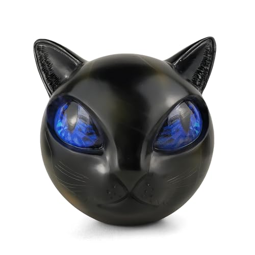 Luxury Black Cat Sculpture Resin Mini Cat Ornament - Elegant Home or Office Decor