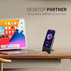 Solid Wood Simple Phone Stand, Desktop Stand,Tablets Tablet Display Stand, Compatible with All Phones (Dark Green Wood) - color: dark green wood