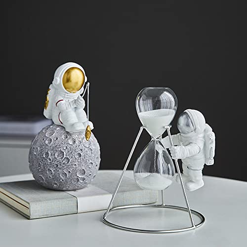 BUTILIVEEN Astronaut Fishing Star Figurines, Space Themed Bedroom & Desktop Shelf Decor, Gifts for Space Lovers & Christmas - style: Fishing