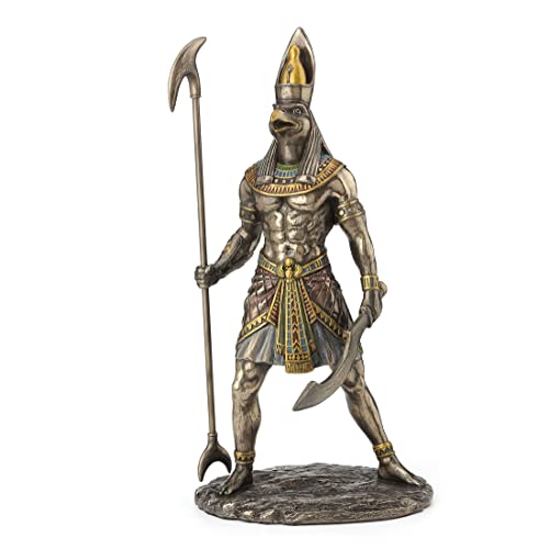 WU Horus Egyptian God Holding Scepter Statue