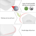 Poeland 5 Pcs Drawer Organizer Tray Storage Box for Bedroom Nightstand Drawer Dresser Bathroom Kitchen Drawer, Frosted - size: 5pcs
