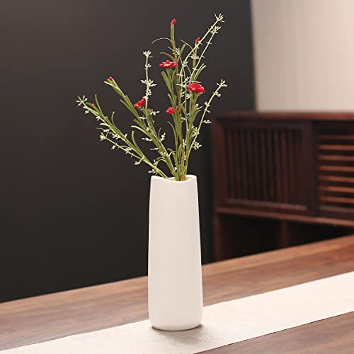 Ceramic Vases - Nordic Minimalism Style Decoration, Elegant Vase for Mantel, Table, Living Room Decoration, White Modern Geometric Decorative Flowers Vases for Home Decor - color: Color B, size: Large