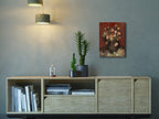 Wieco Art Vase with Chinese Asters and Gladioli by Van Gogh Famous Oil Paintings Reproduction Modern Abstract HD Canvas Prints Wall Art Flowers Artwork Pictures for Bedroom Kitchen Home Decorations - size: 16"L x 12"W