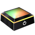 LED Light Base for Glass Art Lighted Display Stand for 3D Crystal Square Multicolor Lighting Pedestal - Flat