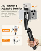 ORICO 41'' Tripod for iPhone, Portable Selfie Stick Tripod, 4-Leg Stable Base with Wireless Remote, Extendable Stand & 360° Rotating Holder, Lightweight for Travel, Vlog & Content Creation - SPN100 - size: 41''