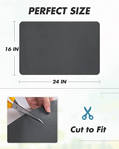 AMOAMI Coffee Mat - Hide Stain Rubber Backed Absorbent Dish Drying Mat for Kitchen Counter - Fits Under Coffee Maker or Machine - size: 16"X24"