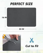 AMOAMI Coffee Mat - Hide Stain Rubber Backed Absorbent Dish Drying Mat for Kitchen Counter - Fits Under Coffee Maker or Machine - size: 16"X24"