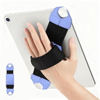 FINTIE Universal Tablet Hand Strap Holder for 9-11 Inch Tablets eReaders, 360 Degrees Swivel PU Leather Secure Portable Adjustable Handle Grip for iPad, Galaxy Tab and 9-11" Tablets (Blue) - color: Blue
