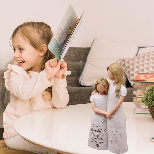 Daughter Gifts from Mom, Daughter Birthday Gifts, Sculpted Hand-Painted Figurine - color: Daughter Gifts