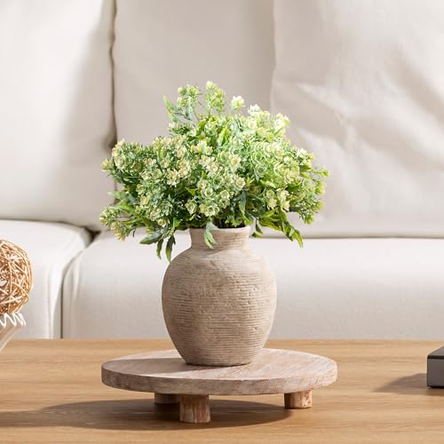 Vanselia Ceramic Flower Vase Home Decor - Small Farmhouse Table Vases Rustic Vintage Living Room Kitchen Bedroom Decorations for House Book Shelf Office Coffee Desk Dining Fireplace (6" Retro) - color: Retro-6" Xs