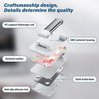 Foldable Phone Stand for Desk, Adjustable Angle of View, Suitable for iPhone, Samsung and Other Smart Phones, Pink Flowers - color: Pink Flowers