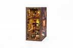 DIY Wooden Book Nook 3D kit Magic House - Booknook Book end Bookend Puzzle Bookshelf Decor LED Light