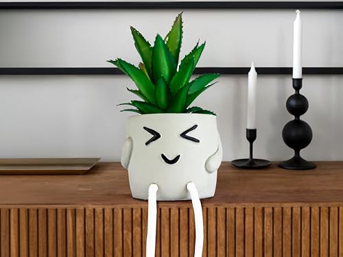 OLEEK small fake plants office decor - fake succulents plants artificial for desk decor - fake plant office decorations for work - office decor for women - office plants cubicle accessories room décor - size: Fuzz (Set of 1)