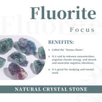 rockcloud Natural Raw Flourite Taper Tea Light Candle Holder Air Plant Holder Healing Stone Home Decoration Figurine - color: Green and Purple