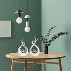 Ceramic Decorative Object Silver, Home Abstract Handicraft Items, Living Room Modern Decoration Crafts, Creative Modern Minimalist European (Size : A) - size: A