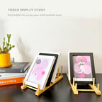 Plate Display Stands, 2 Pack Plate Holder for Displaying, 5-Tier Sturdy Craft Show Display Stands, Art Prints Book Photo Picture Frame Plaque Platter Wood Stand