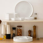 MALACASA Porcelain Divided Serving Dishes, Appetizers Tray, Serving Tray for Party - Perfect for Chips and Dip, Fruit, Veggies, Candy and Snacks, Divided Serving Platter, Relish Tray, White