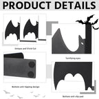 Geelin Metal Bat Bookends Set of 2 Styles Gothic Book Ends for Shelves Bookshelf Home Office Desk Bookshelf Decor Gift for Lovers and Reading Enthusiasts - style: Bat