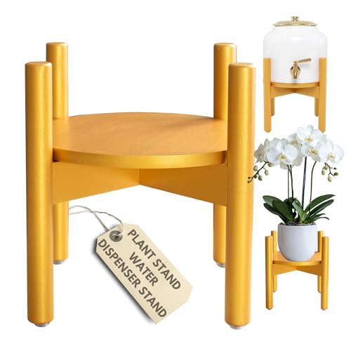 Bamboo Plant Stand Indoor – Water Dispenser Stand, Multi-Purpose Bamboo Base & Plant Stands Indoor for Home and Office Décor