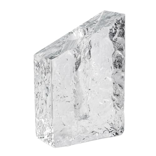 Crystal Vase Candle Holder, Elegant Single Stem Flower Vase for Home Decor, Clear Glass Taper Candle Holder, Modern Table Centerpiece for Living Room Dining Room, Housewarming Wedding Gift - color: M-cv266b-m