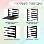 Peacoblue Metal Bookends for Shelves, Modern Decorative Heavy Duty Study Book Ends Stoppers for Office, Desk, Shelf, Room 5.3"x4.3"x7.9" Cast Iron Simple Tall Bookends 1 Pair (Piano Keys) - style: Piano Keys