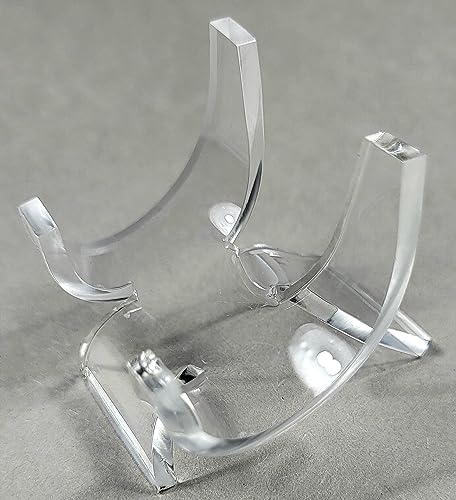 HQRP-Crystal 1 3/4" Acrylic Display Stand Pedestal for Crystal Heart / Slice / Slab and other Stones - size: 1 3/4"