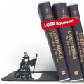Renovatio Black Metal Bookend – Sturdy, Non-Slip Minimalist Bookends with Non-Skid Base for Shelves – Unique Geeky Decor for Home, Office & Kids Room – LOTR - style: LOTR