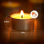 Ashlux Tea Lights Candles 100 Pack 6 Hours, Tea-6H-100Pack - size: 100 Pack, style: 6 Hours
