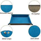 Valet Organizer - Catchall Tray for Jewelry, Wallets, Watches, Keys, Coins, Phones, Glasses - Perfect for Nightstand, Desk, Entryway - color: Blue