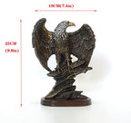 Eagle Statue Decorative, Bald Eagle Figurines Statues for Home Decor Bronze Resin Ornaments for Sculpture.