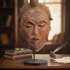 1 Pcs Mask Display Stand U Style Metal African Tribal Mask Holder Tall Adjustable with Detachable Base for Sculptures Artifacts Egyptian Roman Greek Pre Columbian Collectible (12 Inch Height) - size: 12 Inch Height