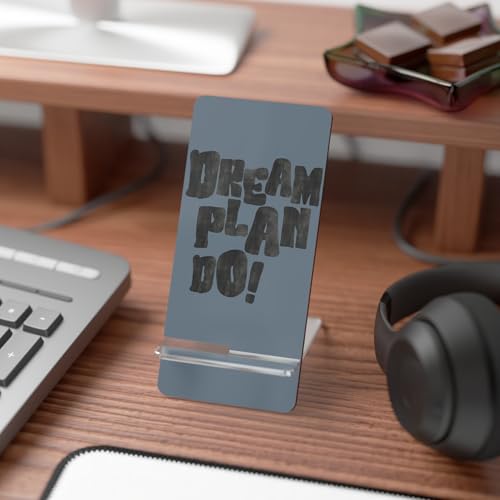 Minimalist Phone Stand for Desk – Portable Holder for iPhone & Android, Compact Travel Stand, Aesthetic Mobile Dock - Denim